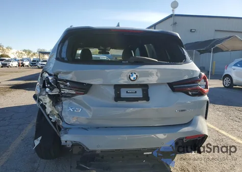 2022 BMW X3 Sdrive30I z USA, uszkodzony, nr VIN 5UX43DP02N9M20348